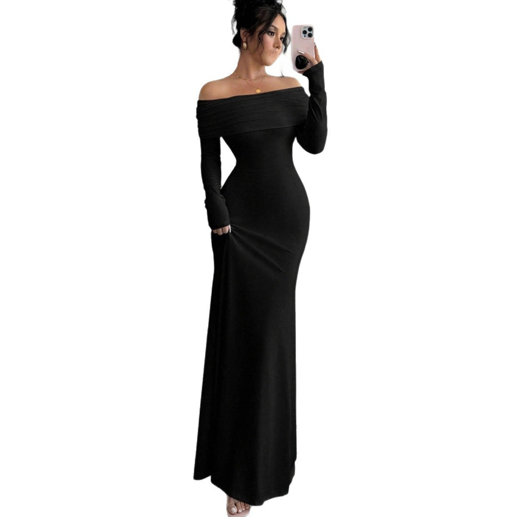One-Shoulder Bodycon Maxi Dress